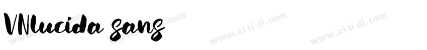 VNlucida sans字体转换